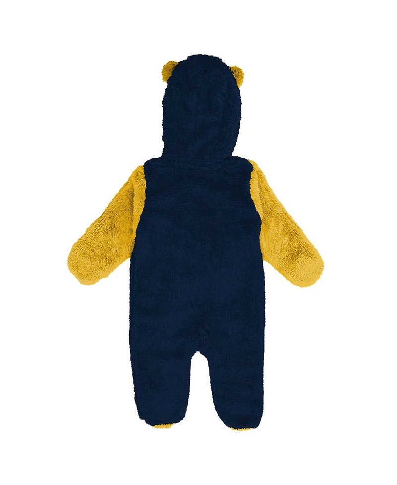 Outerstuff Baby Boys and Girls Newborn Navy Denver Nuggets Stay Napping Fleece Bunting Full-Zip Sleeper
