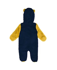 Outerstuff Baby Boys and Girls Newborn Navy Denver Nuggets Stay Napping Fleece Bunting Full-Zip Sleeper