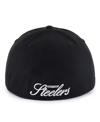'47 Brand Men's Black Pittsburgh Steelers Foundational Franchise Fitted Hat