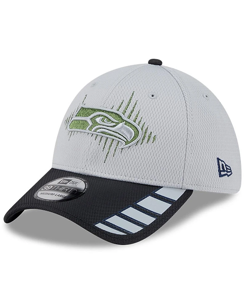 New Era Men's Wolf Gray Seattle Seahawks 2025 Rivalries Collection Fan Pack 39THIRTY Flex Hat