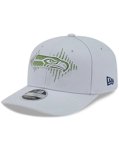 New Era Men's Wolf Gray Seattle Seahawks 2025 Rivalries Collection Fan Pack 9SEVENTY Adjustable Hat