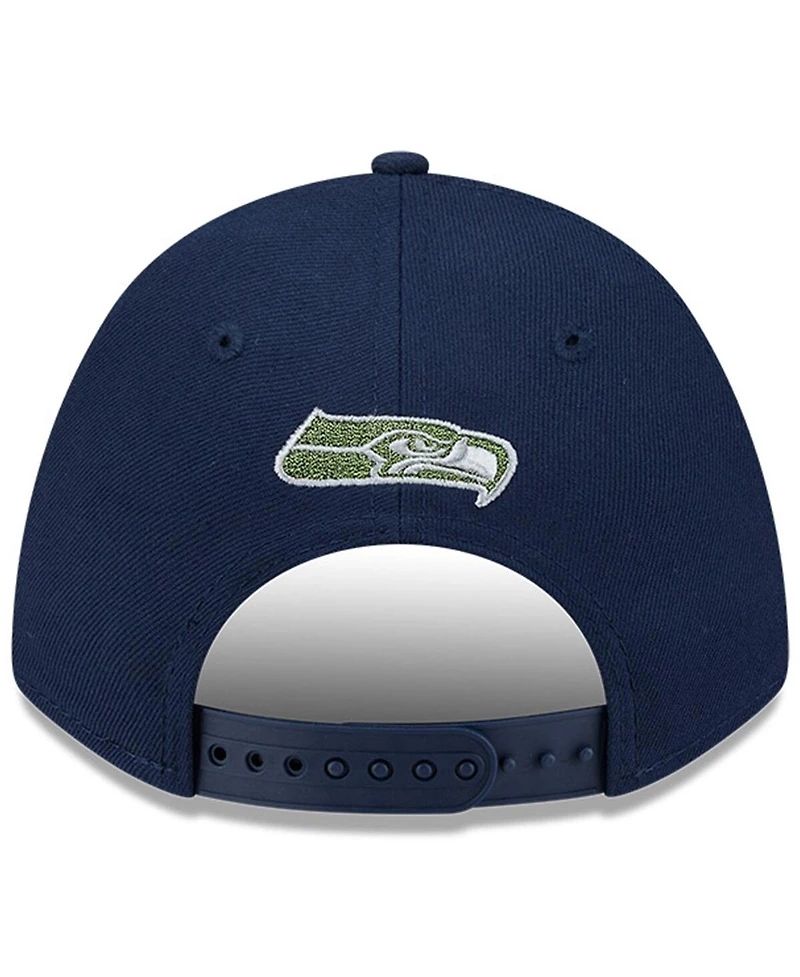 New Era Men's College Navy Seattle Seahawks 2025 Rivalries Collection Team 9FORTY M-Crown Adjustable Hat