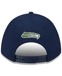 New Era Men's College Navy Seattle Seahawks 2025 Rivalries Collection Team 9FORTY M-Crown Adjustable Hat