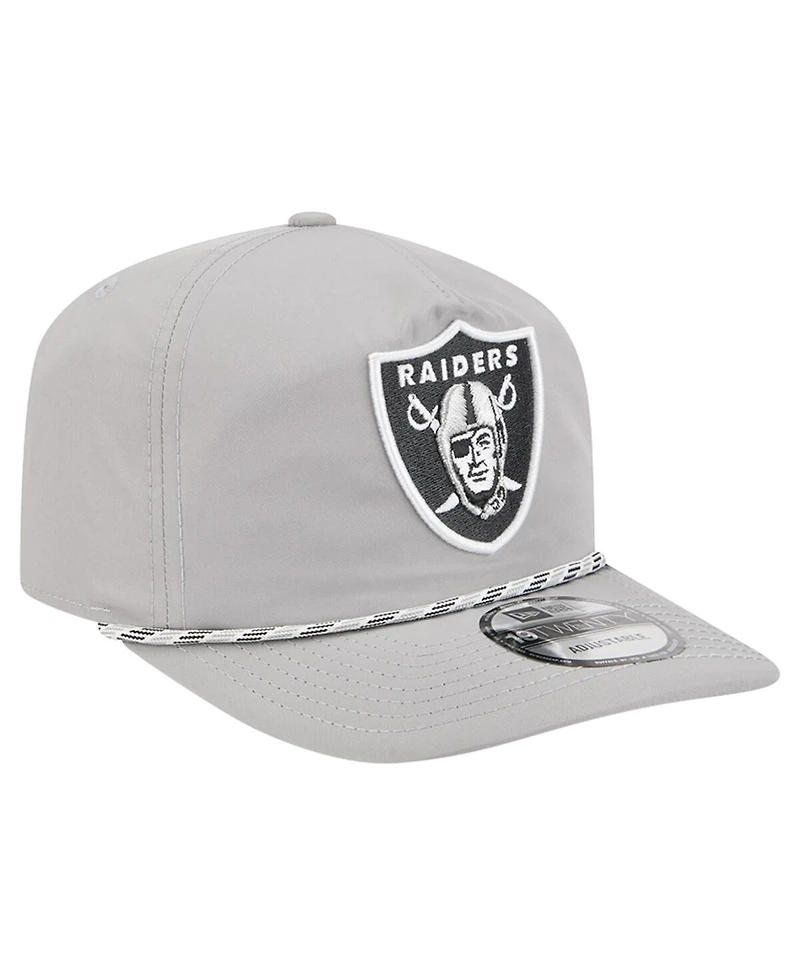 New Era Men's Silver Las Vegas Raiders Rope 19TWENTY Hat