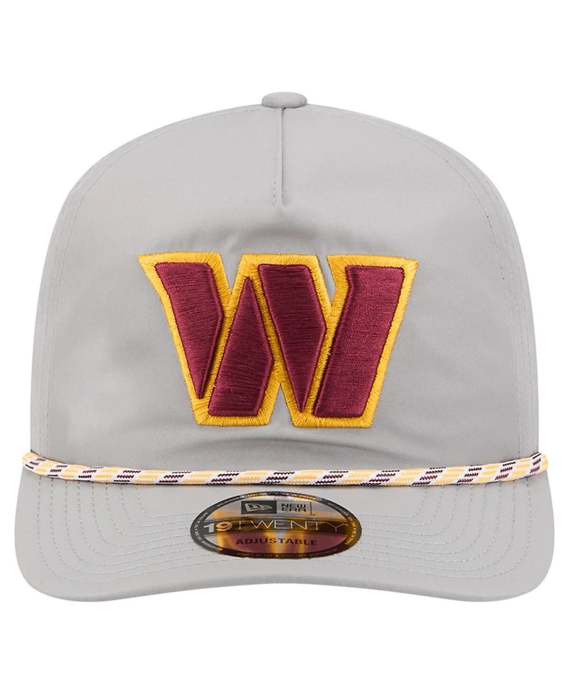 New Era Men's Gray Washington Commanders Rope 19TWENTY Hat