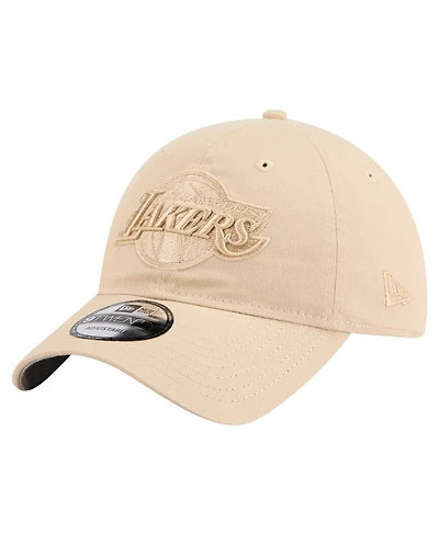 New Era Men's Khaki Los Angeles Lakers Color Pack Tonal 9TWENTY Adjustable Hat