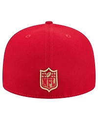 New Era Men's Scarlet San Francisco 49ers Tri-Hit 59FIFTY Fitted Hat