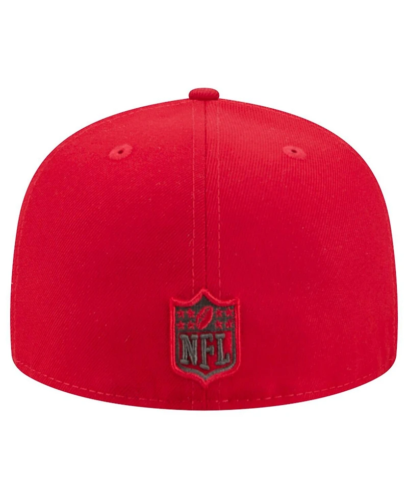 New Era Men's Red Tampa Bay Buccaneers Tri-Hit 59FIFTY Fitted Hat