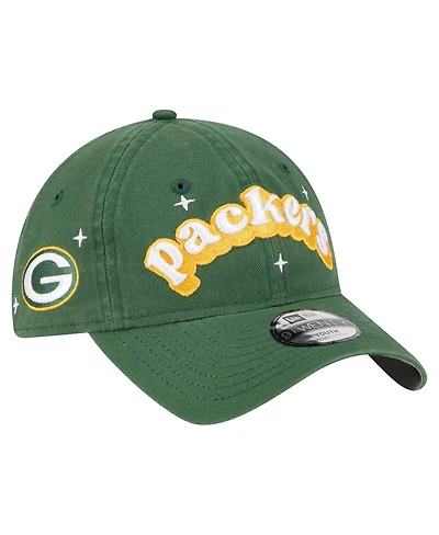 New Era Big Girls Green Green Bay Packers Cheer 9TWENTY Adjustable Hat