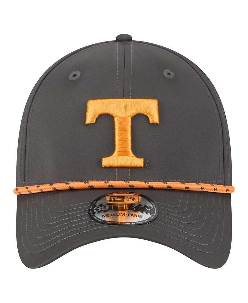 New Era Men's Charcoal Tennessee Volunteers Rope 39THIRTY Flex Hat