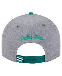 New Era Men's Kelly Green/Green Dallas Stars Wool Pin Low Profile 9FIFTY Snapback Hat
