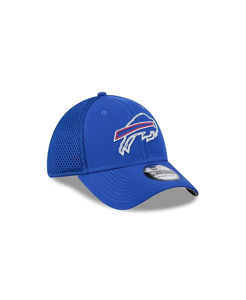 New Era Men's Royal Buffalo Bills Outline 39THIRTY Flex Hat