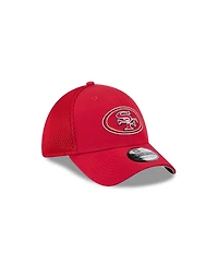 New Era Men's Scarlet San Francisco 49ers Outline 39THIRTY Flex Hat