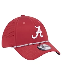 New Era Men's Crimson Alabama Tide Rope 39THIRTY Flex Hat