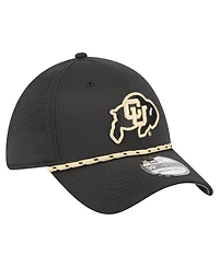 New Era Men's Black Colorado Buffaloes Rope 39THIRTY Flex Hat