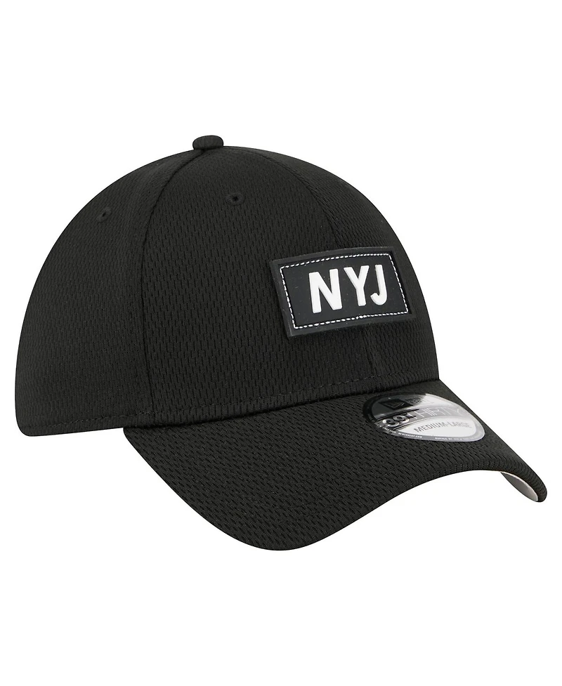 New Era Men's Black New York Jets Scoreboard 39THIRTY Flex Hat