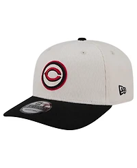 New Era Men's Cream/Black Cincinnati Reds Loyal 9SEVENTY Adjustable Hat