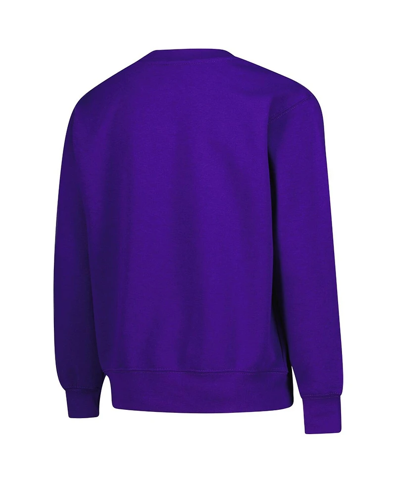 Outerstuff Big Boys and Girls Purple Minnesota Vikings Place Kicker Sweatshirt