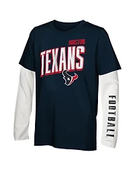 Outerstuff Big Boys and Girls Houston Texans The Mix Combo T-Shirt Set
