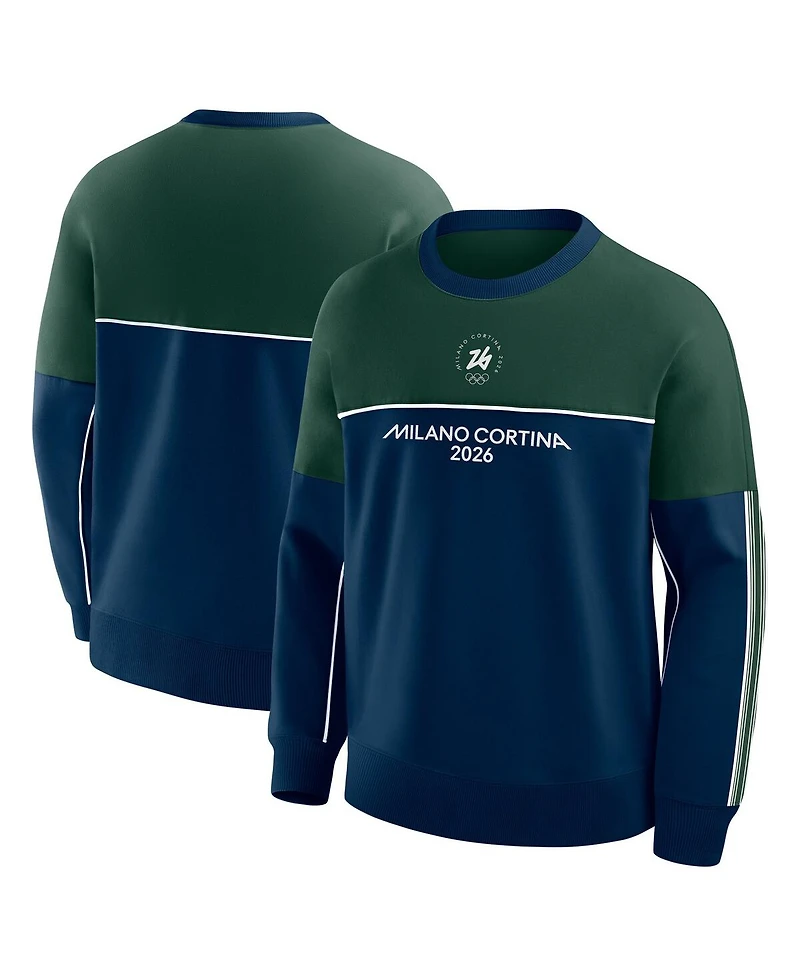 Fanatics Men's Navy Milan 2026 Fleece Crewneck Sweatshirt