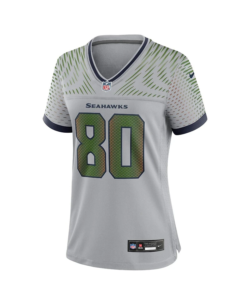 Nike Women's Steve Largent Wolf Gray Seattle Seahawks 2025 Rivalries Collection Retired Game Jersey