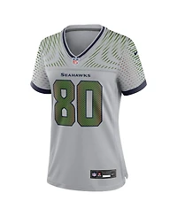 Nike Women's Steve Largent Wolf Gray Seattle Seahawks 2025 Rivalries Collection Retired Game Jersey