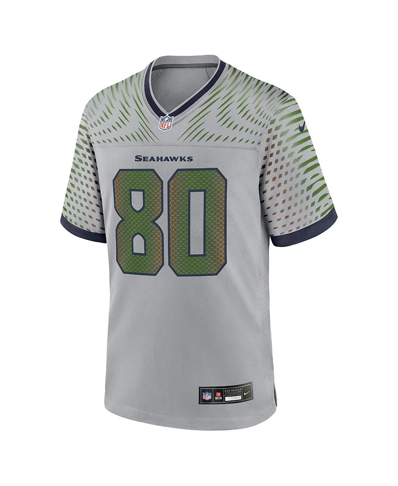 Nike Men's Steve Largent Wolf Gray Seattle Seahawks 2025 Rivalries Collection Retired Player Game Jersey