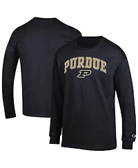 Champion Men's Black Purdue Boilermakers Arch Over Logo Long Sleeve T-Shirt