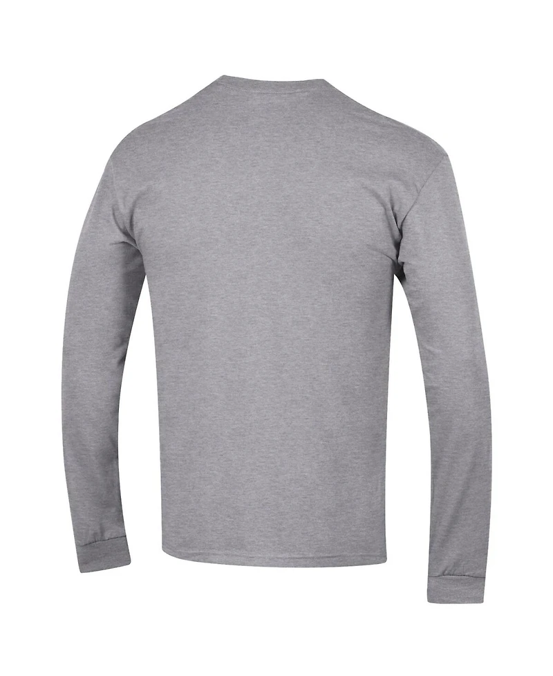 Champion Men's Heather Gray Florida Gators Arched Logo Long Sleeve T-Shirt