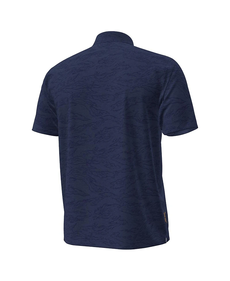 Under Armour Men's Navy Notre Dame Fighting Irish Drive Camo Jacquard Polo Shirt