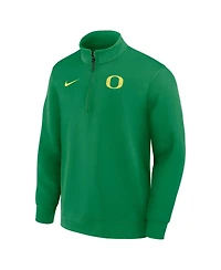 Nike Men's Green Oregon Ducks 2025 Coaches Premium Dri-fit Half-Zip Pullover Hoodie