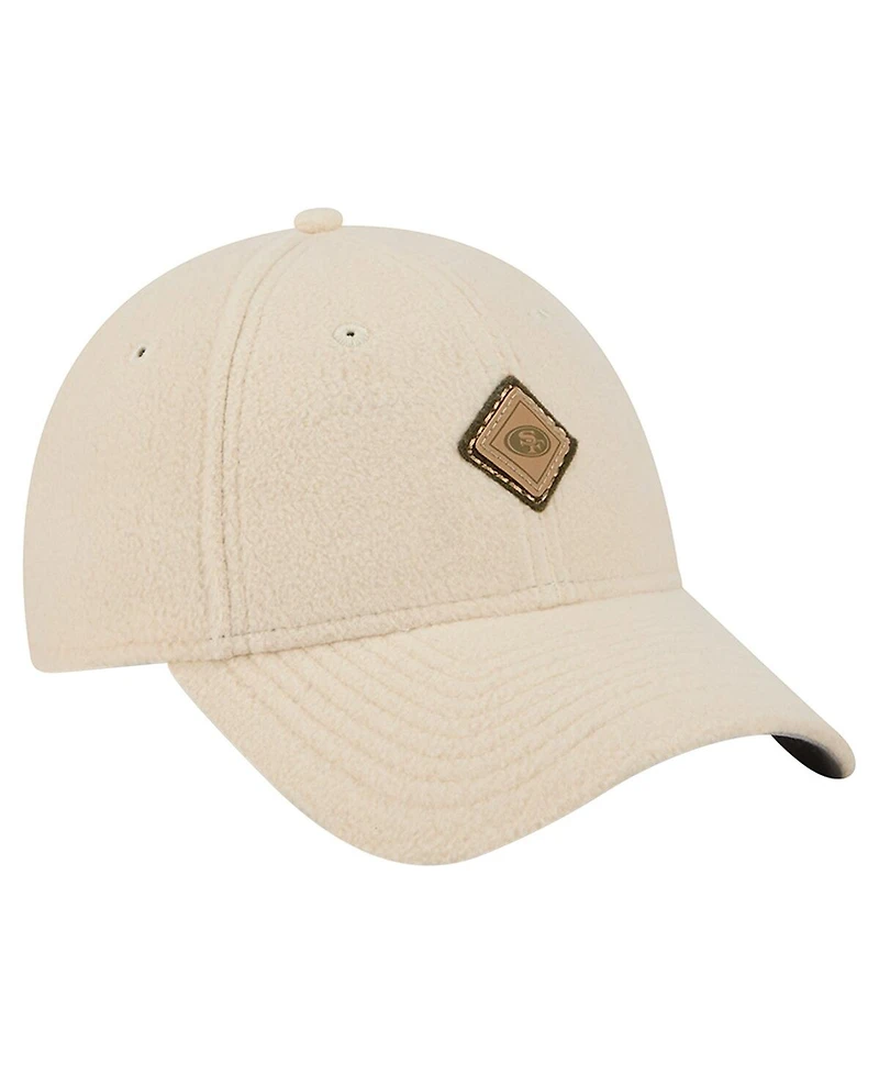 New Era Women's Cream San Francisco 49ers Comfy 9FORTY Adjustable Hat