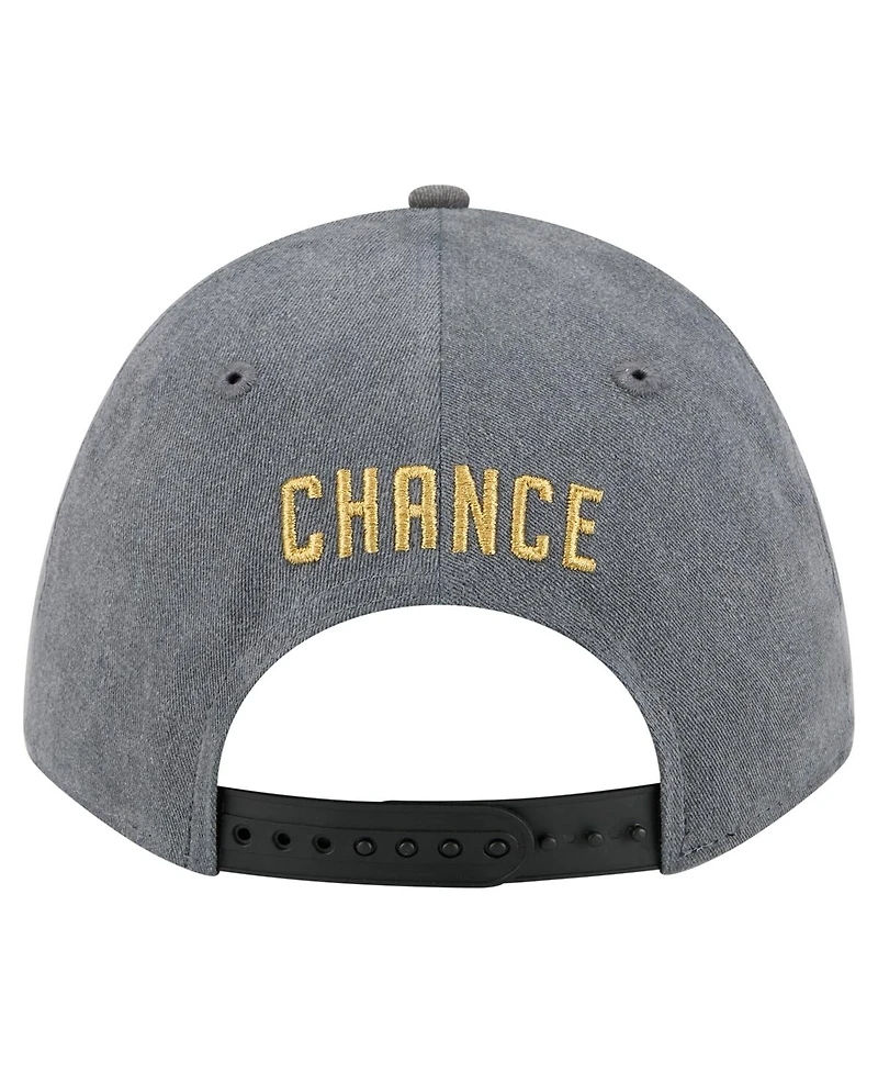 New Era Men's Charcoal/Black Vegas Golden Knights Mascot 2-Tone 9FORTY Adjustable Hat