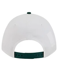 New Era Men's White/Green South Florida Bulls Arch Two-Tone Rope 9FORTY A-Frame M-Crown Adjustable Hat