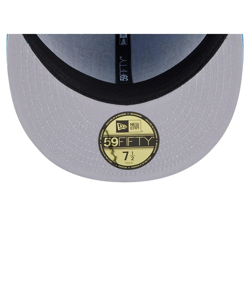 New Era Men's Powder Blue Los Angeles Chargers Oversized 59FIFTY Fitted Hat