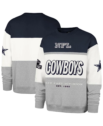 '47 Brand Men's Navy/Gray Dallas Cowboys Breeze Maximalist Sweatshirt