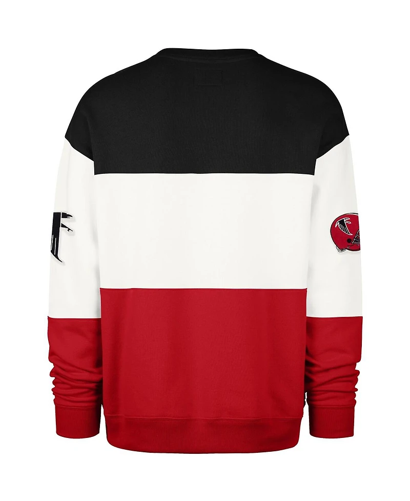 '47 Brand Men's Black/Red Atlanta Falcons Throwback Breeze Maximalist Sweatshirt