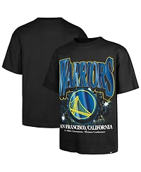 '47 Brand Men's Black Golden State Warriors Past Champs Collection Flashbulb Foundation T-Shirt