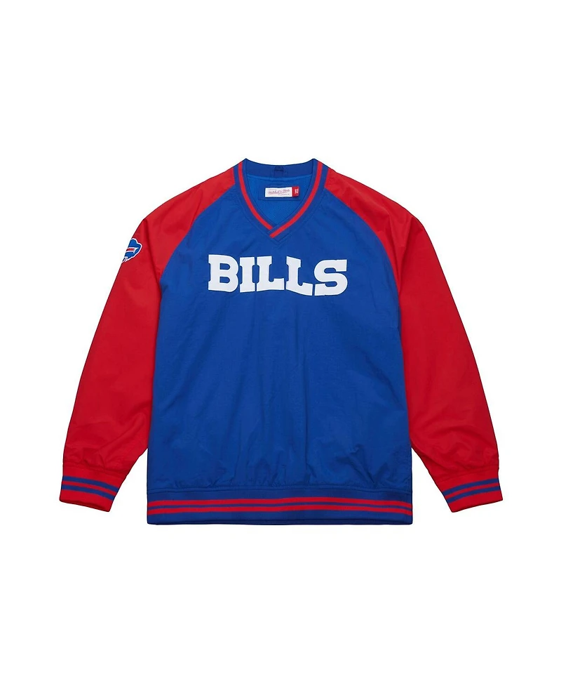 Mitchell & Ness Men's Royal Buffalo Bills Raglan Jacket