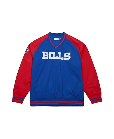 Mitchell & Ness Men's Royal Buffalo Bills Raglan Jacket
