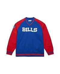 Mitchell & Ness Men's Royal Buffalo Bills Raglan Jacket