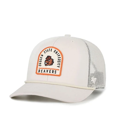 '47 Brand Men's and Women's Cream Oregon State Beavers Core Inline Gravestone Adjustable Trucker Hat