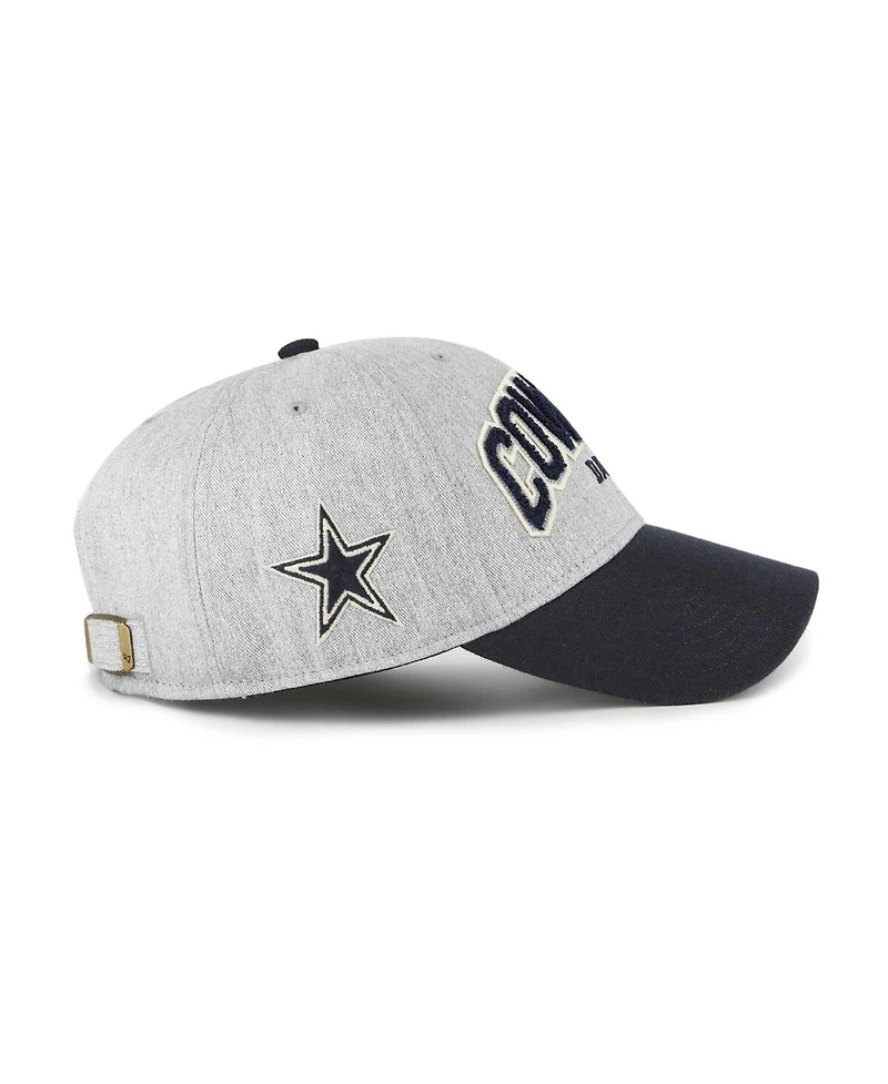 '47 Brand Men's Heather Gray Dallas Cowboys Standish Mvp Adjustable Hat