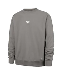 '47 Brand Men's Gray New York Knicks Offside Foundation Crew Neck Sweatshirt