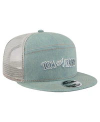 New Era Men's Denim Tom and Jerry Denim 9FIFTY Snapback Hat