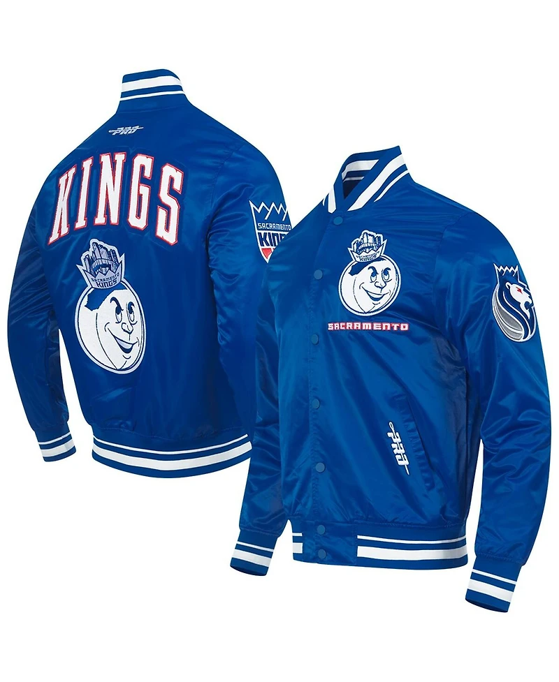 Pro Standard Men's Blue Sacramento Kings 2024/25 City Edition Chenille Satin Full-Snap Jacket