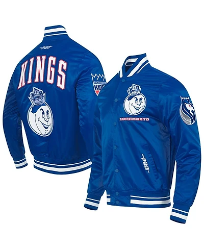 Pro Standard Men's Blue Sacramento Kings 2024/25 City Edition Chenille Satin Full-Snap Jacket