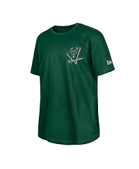 New Era Men's Hunter Green Milwaukee Bucks Glow-in-the-Dark T-Shirt