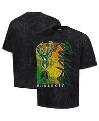 New Era Men's Black Milwaukee Bucks Sport Classics Enzyme Washed T-Shirt