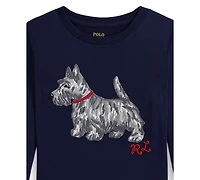 Polo Ralph Lauren Girls 2T-6X Dog Print T-Shirt